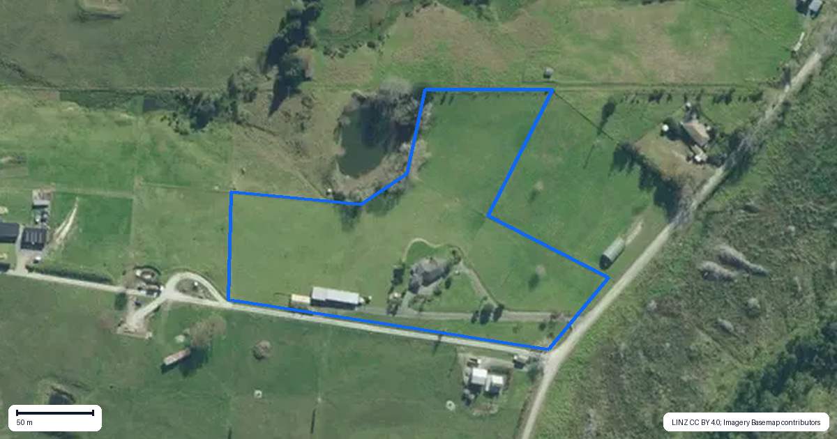 Property context map for 34 Ross Road, Topuni, Wellsford