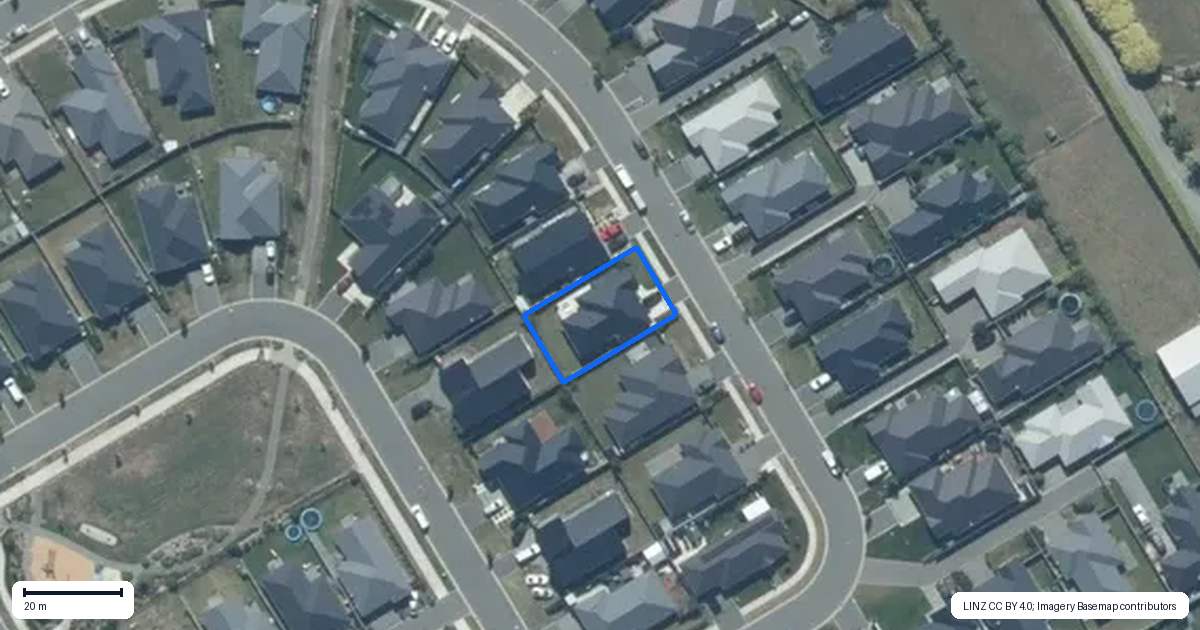 Property context map for 22 Tobollie Drive, Rolleston