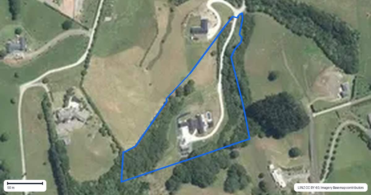 Property context map for 98 Old Coach Way, Ramarama, Drury