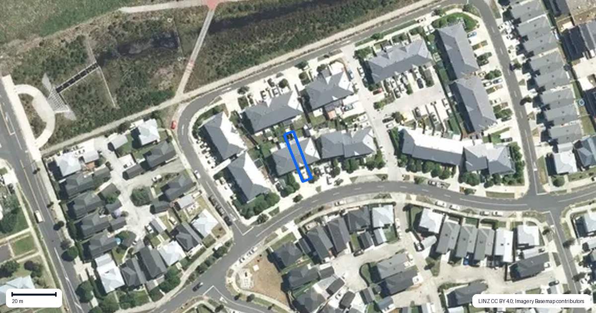 Property context map for 20 Bellbird Street, Papakura