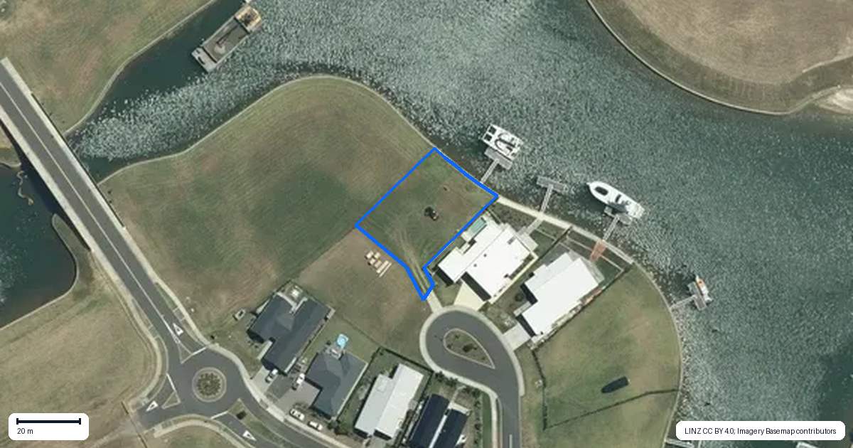 Property context map for 7 Raumati Lane, Whitianga