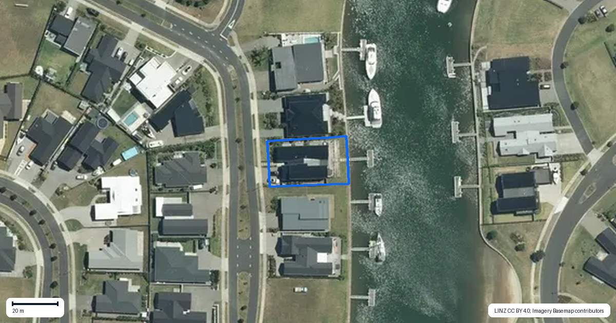 Property context map for 15 Awatea Drive, Whitianga