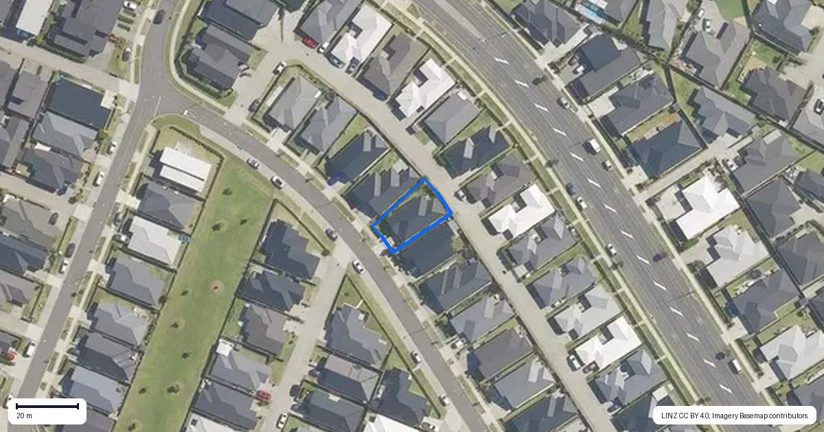 Property context map for 11 Silver Fern Lane, Papamoa
