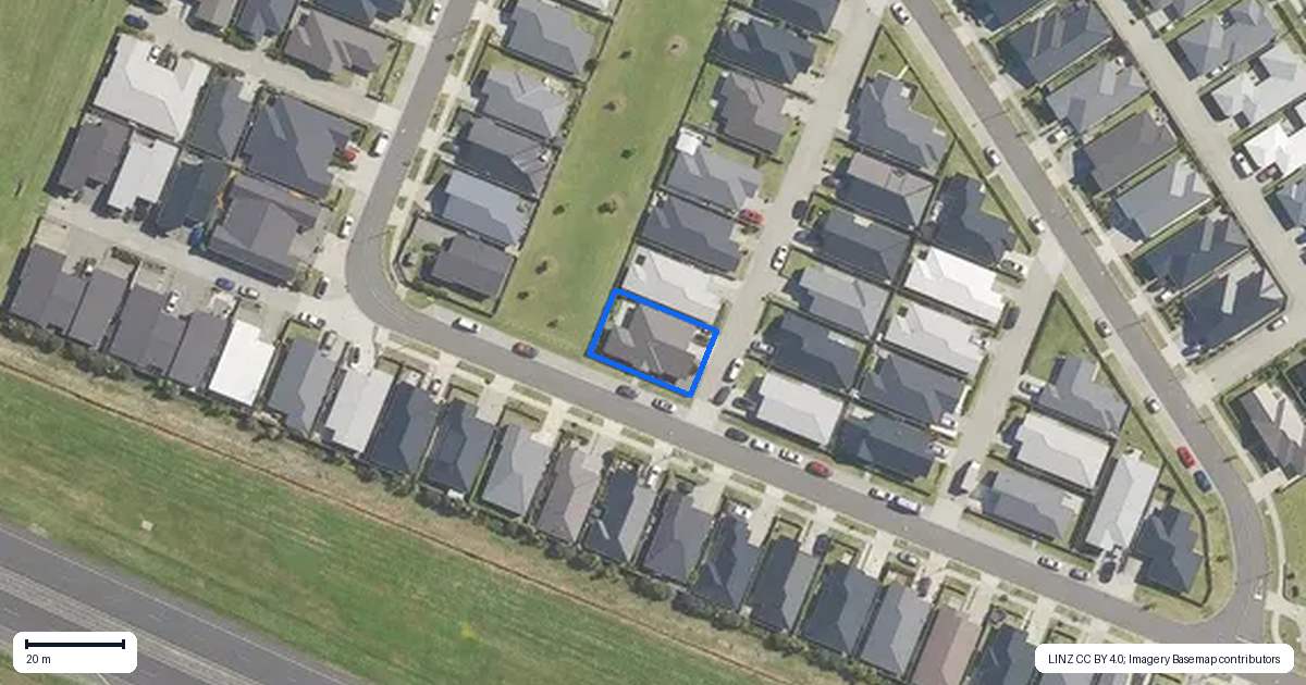 Property context map for 45 Union Drive, Papamoa