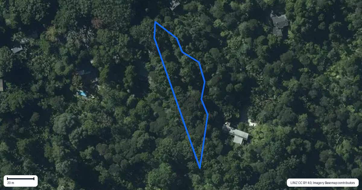 Property context map for 43 Kauri Loop Road, Oratia, Auckland