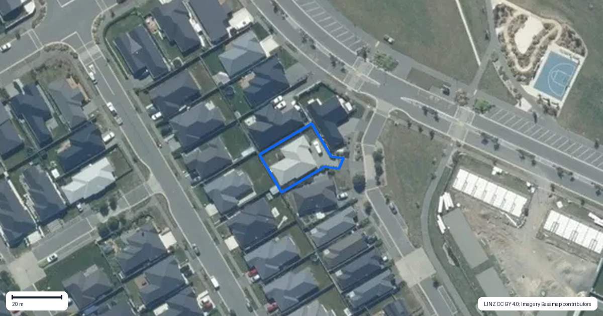 Property context map for 4 Munro Lane, Rolleston