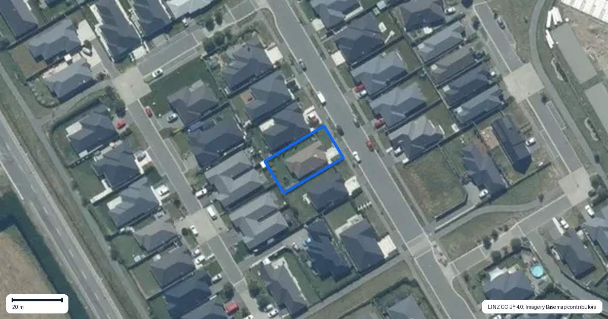 Property context map for 54 Avanda Avenue, Rolleston