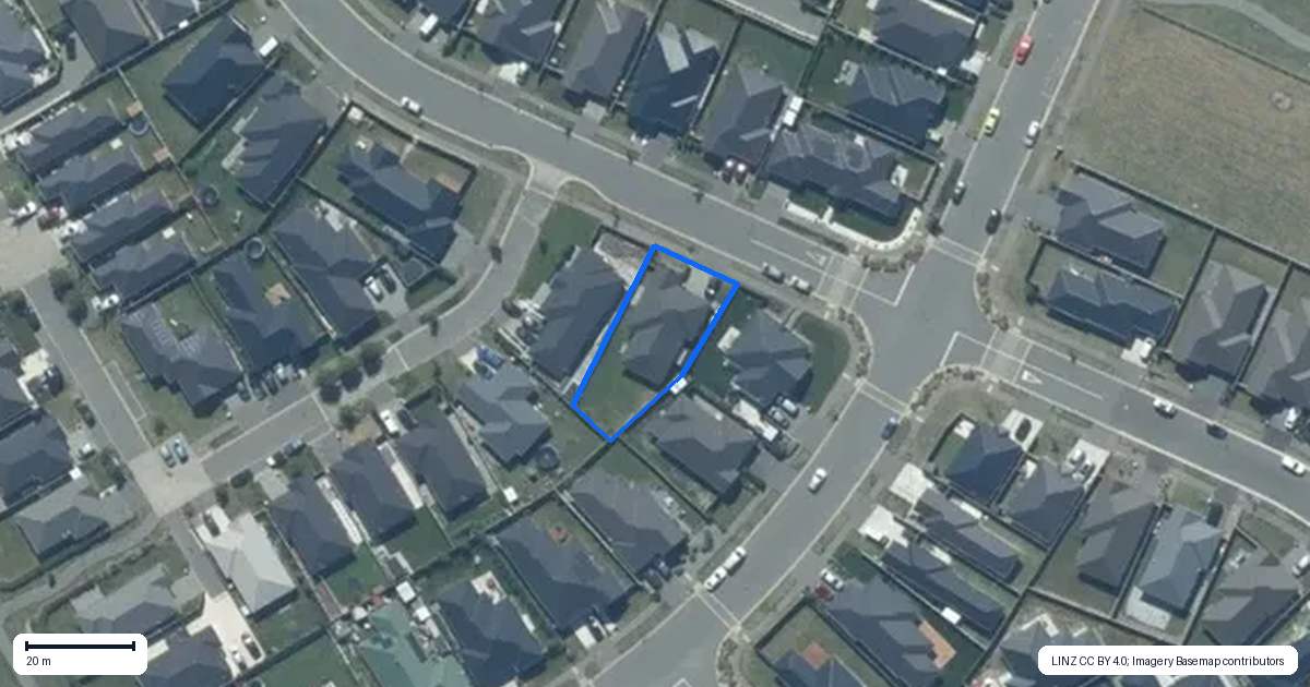 Property context map for 72 Avanda Avenue, Rolleston
