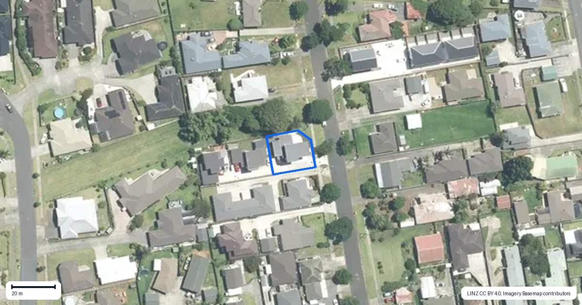 Property context map for 23A Collie Road, Pukekohe