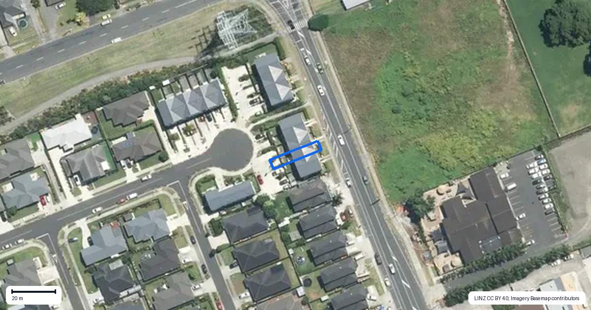 Property context map for 250B Porchester Road, Takanini, Auckland