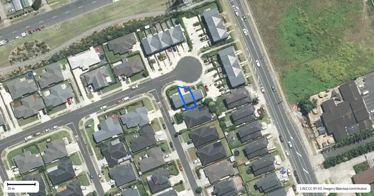 Property context map for 15 Biplane Street, Takanini, Auckland