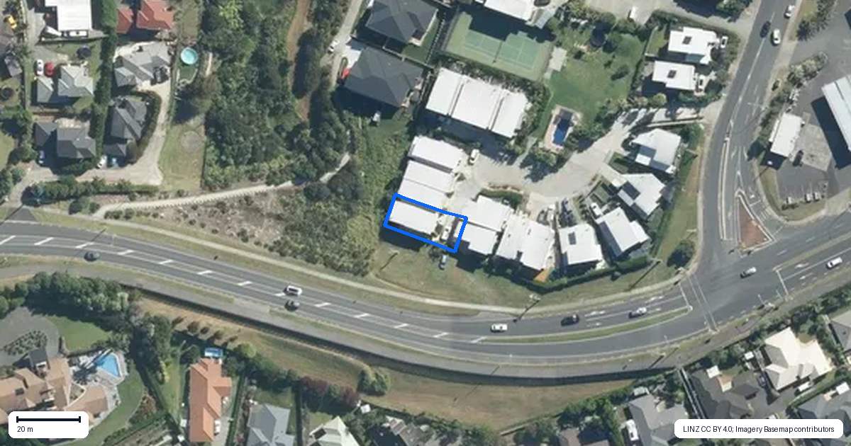Property context map for 17 Karauria Lane, Orewa