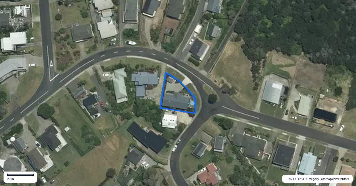 Property context map for 89 Centennial Drive, Whitianga