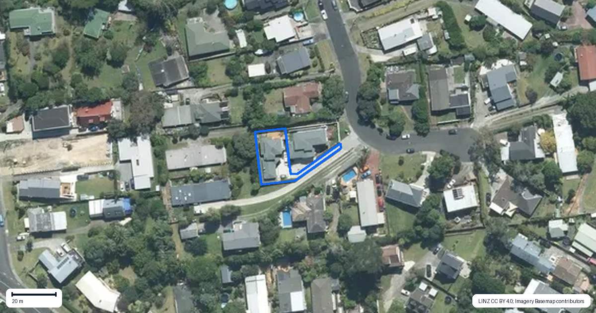 Property context map for 48B Watea Road, Torbay, Auckland