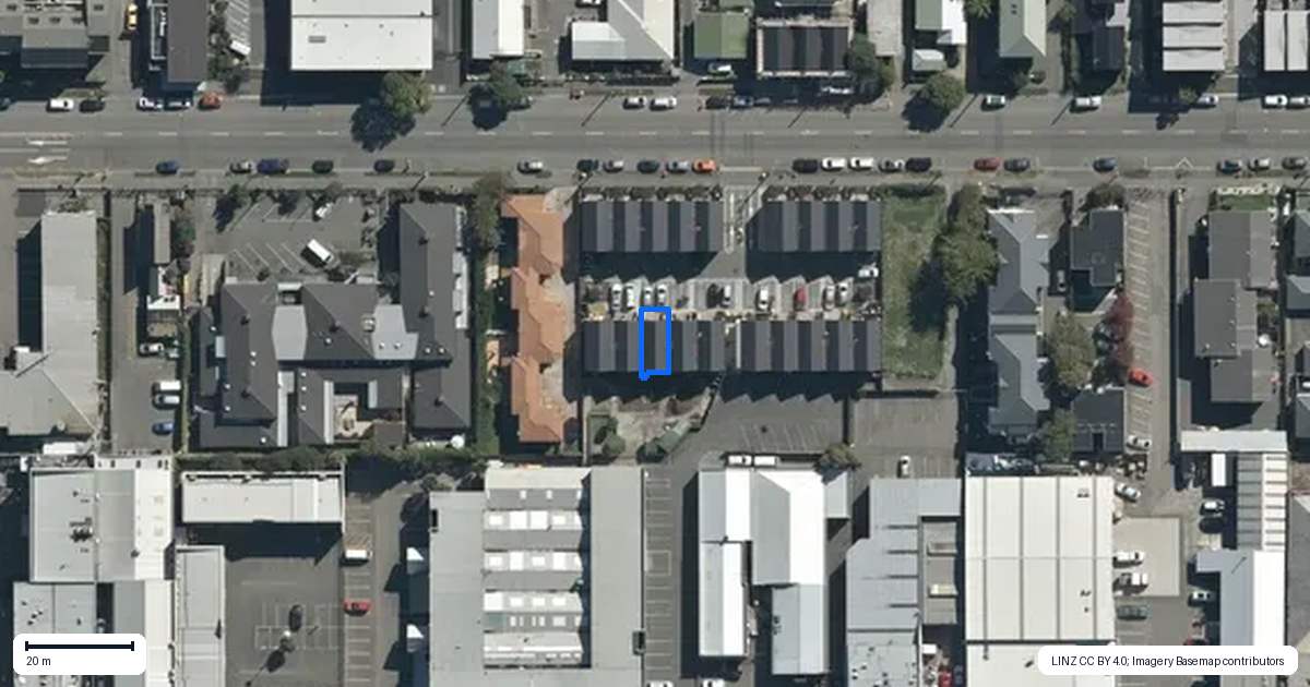 Property context map for 3/292 Hereford Street, Christchurch Central, Christchurch