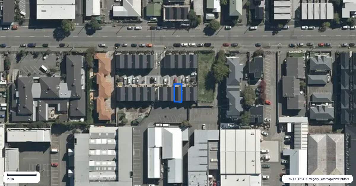 Property context map for 3/296 Hereford Street, Christchurch Central, Christchurch