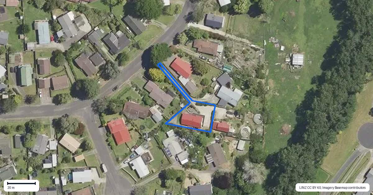 Property context map for 13A Bishoprick Crescent, Te Puke