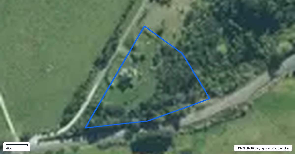 Property context map for 126 Oneriri Road, Kaiwaka