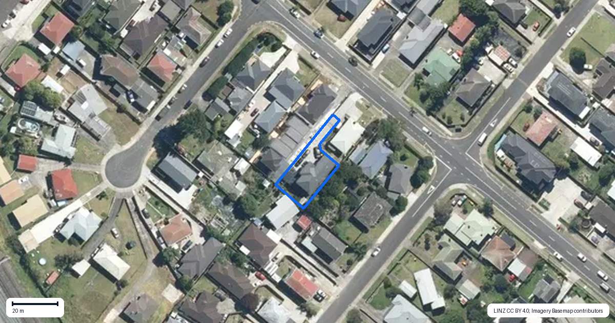 Property context map for 6A Swaffield Road, Papatoetoe, Auckland