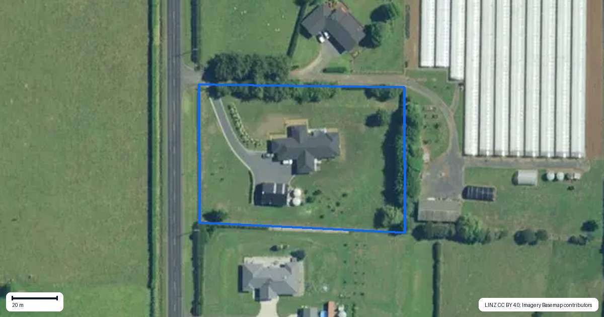 Property context map for 889 Highway 22, Pukekawa