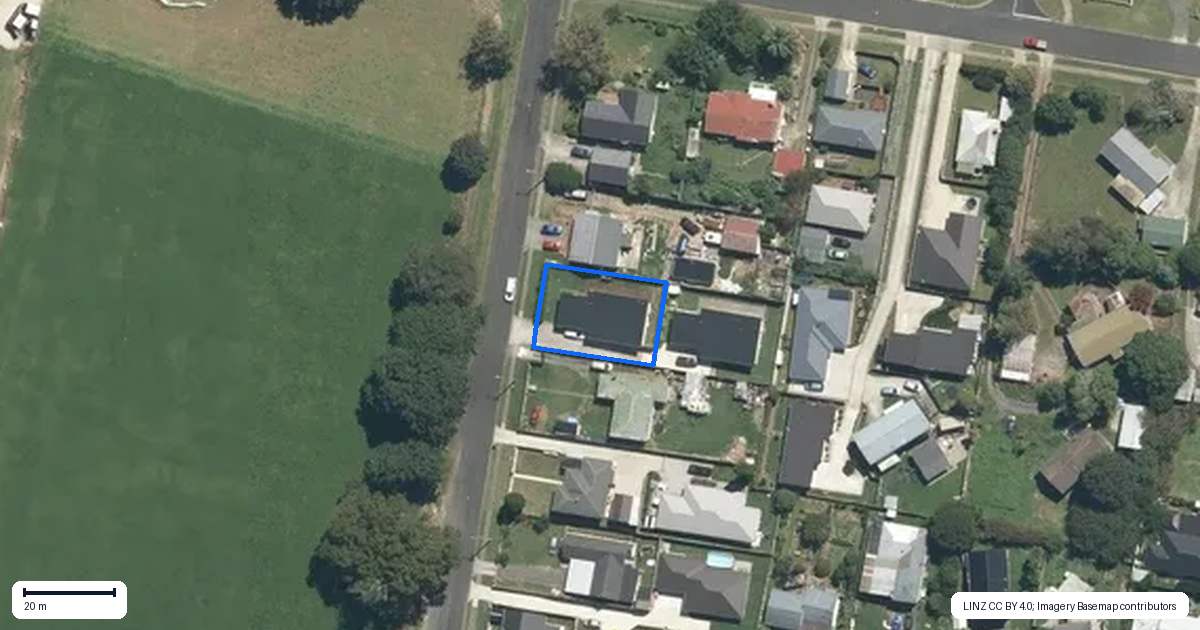 Property context map for 43A Hall Street, Kihikihi, Te Awamutu