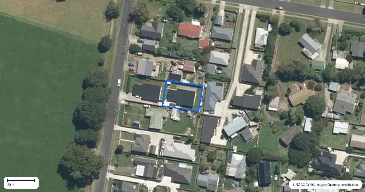 Property context map for 43B Hall Street, Kihikihi, Te Awamutu