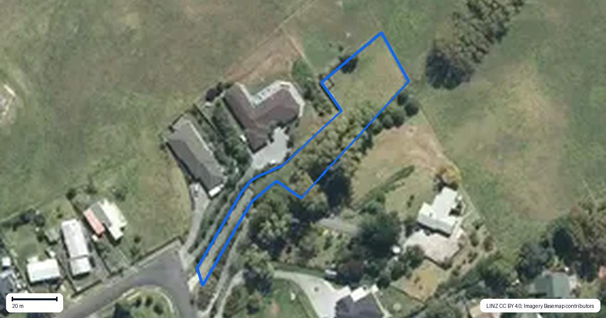 Property context map for 68 Armitage Road, Wellsford