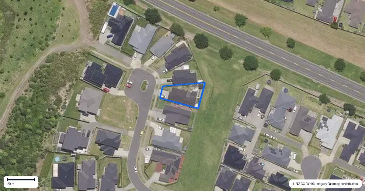 Property context map for 8 Huria Vista, Pyes Pa, Tauranga