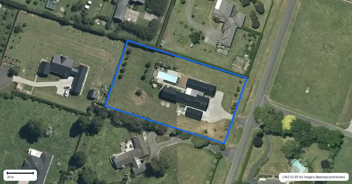 Property context map for 56 Redwood Grove, Tamahere, Hamilton