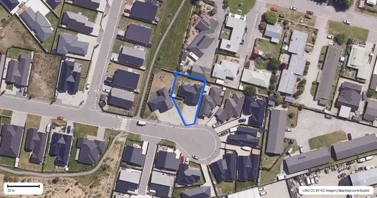 Property context map for 22 Smitham Drive, Cromwell