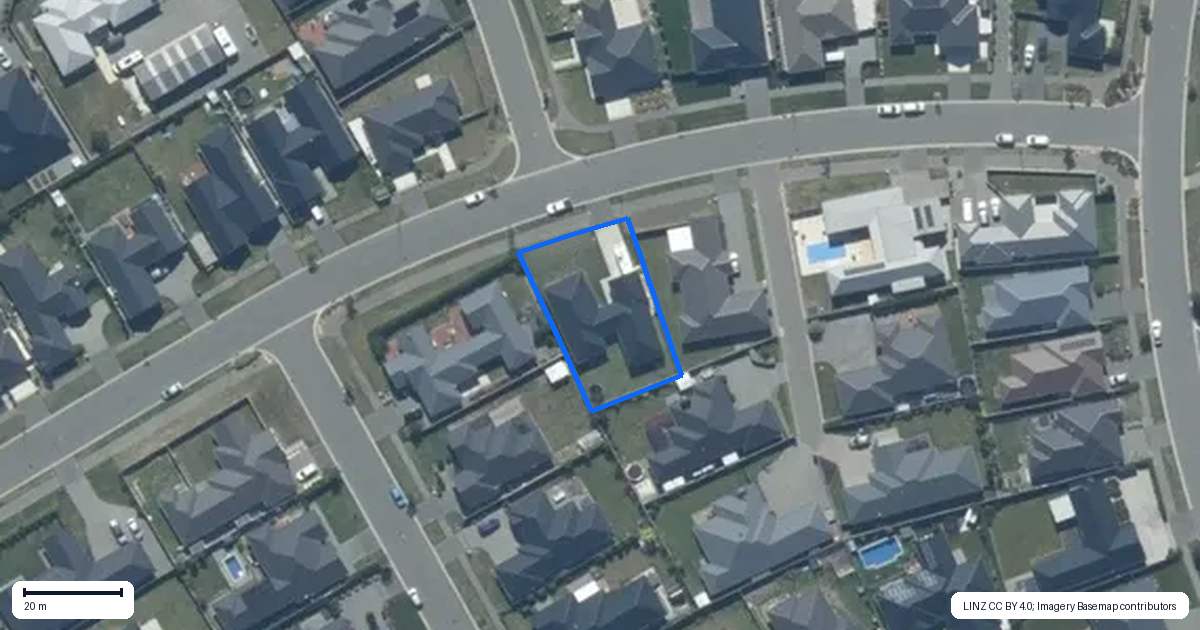 Property context map for 15 Lanner Drive, Rolleston