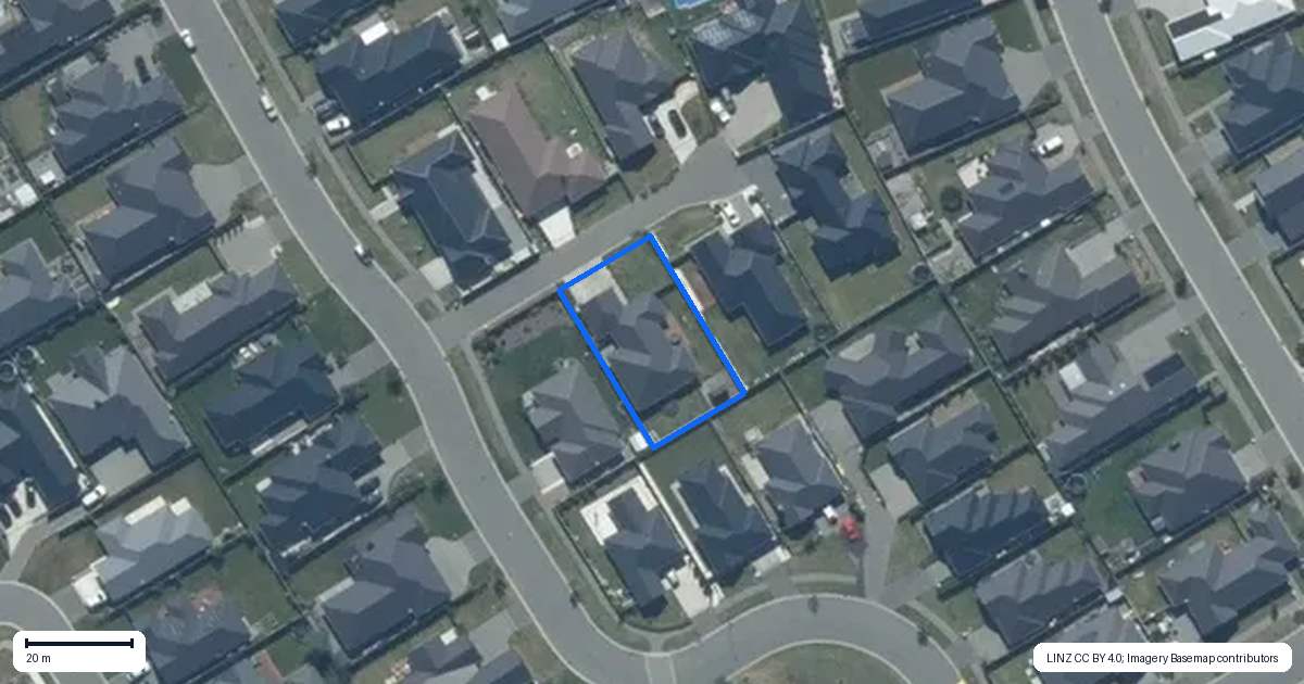 Property context map for 4 Solitary Lane, Rolleston