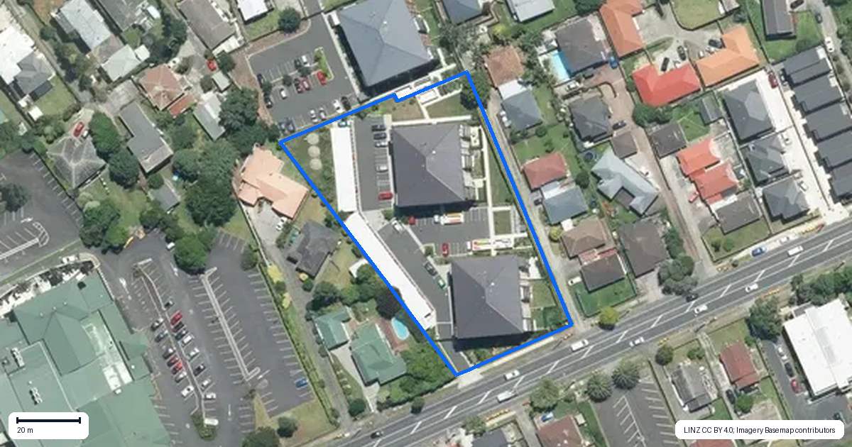 Property context map for 201/20B Alfriston Road, Manurewa East, Auckland