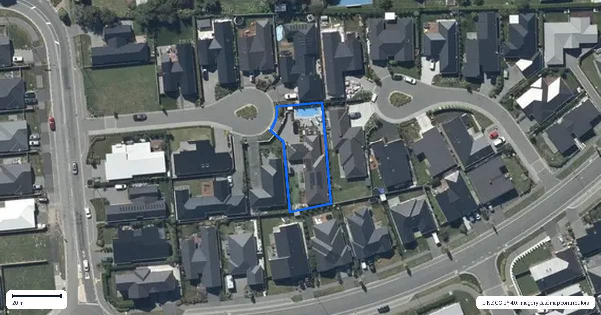 Property context map for 10 Terrier Lane, Halswell, Christchurch