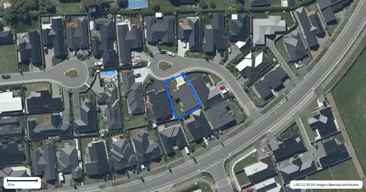 Property context map for 5 Ruston Lane, Halswell, Christchurch