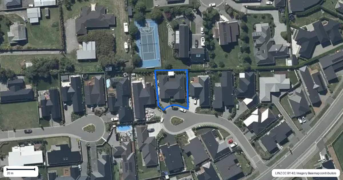 Property context map for 12 Ruston Lane, Halswell, Christchurch