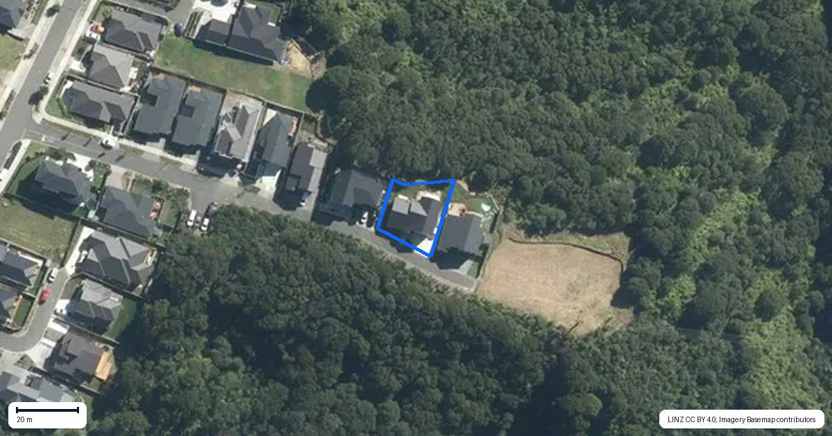 Property context map for 5 Libertia Lane, Orewa