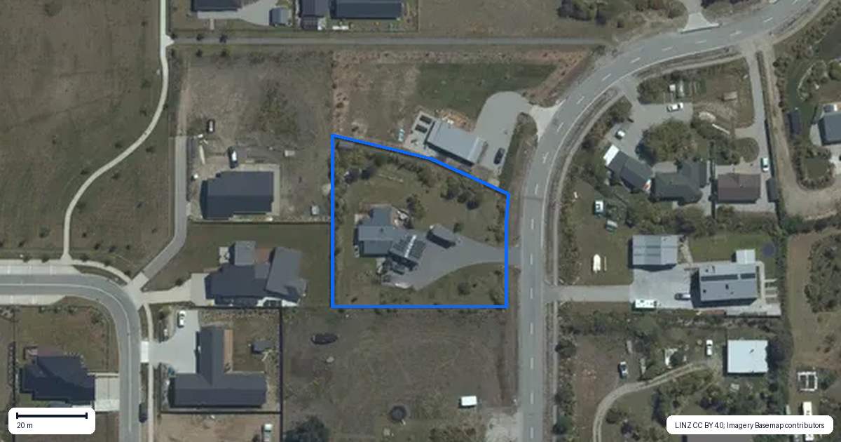 Property context map for 70 Grandview Road, Lake Hawea