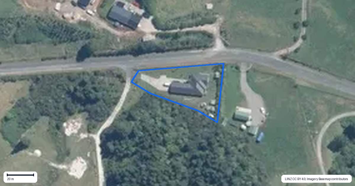 Property context map for 186 McPhail Road, Oropi