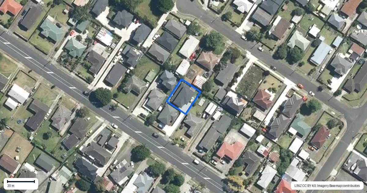 Property context map for 168A Robertson Road, Mangere East, Auckland