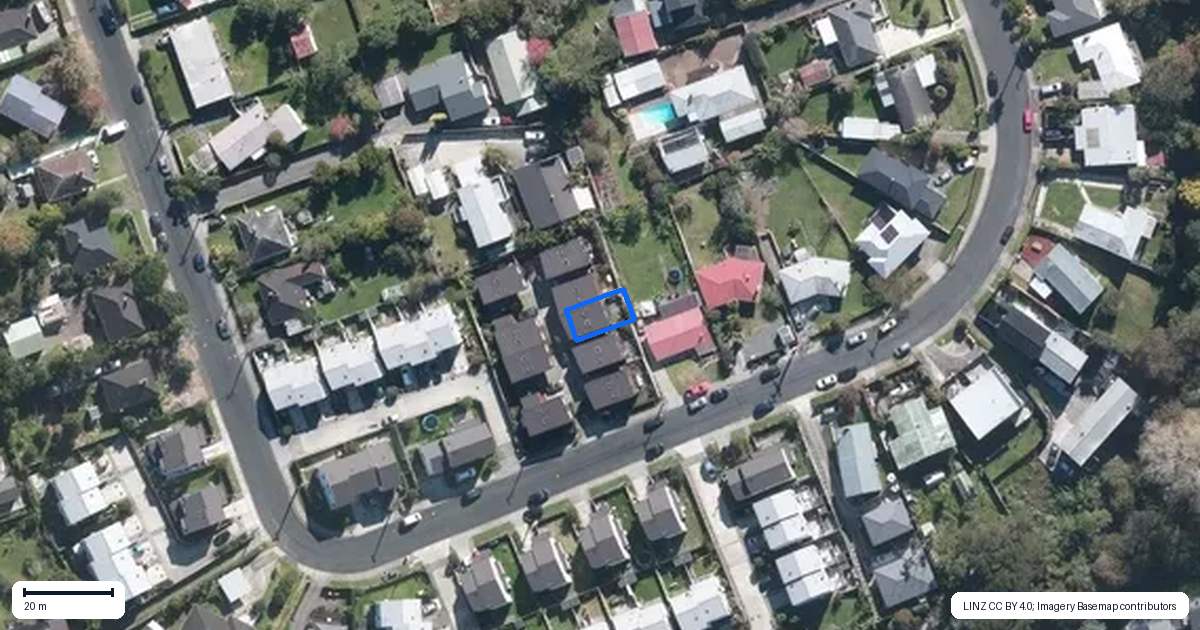 Property context map for 23C Chippendale Crescent, Birkdale, Auckland