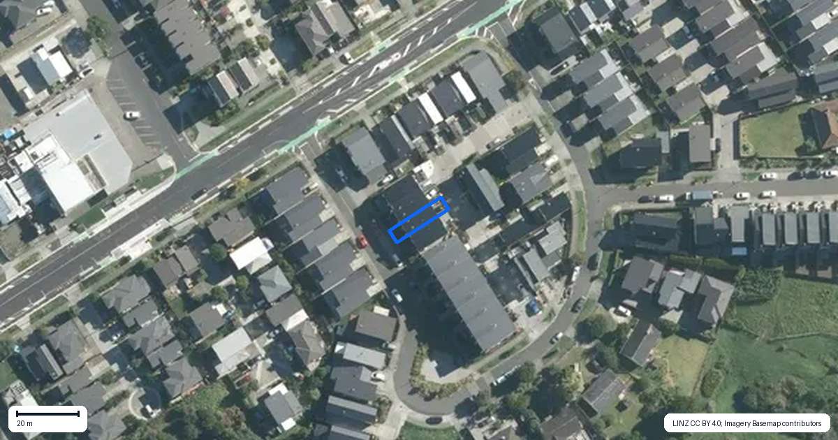 Property context map for 29 Kestrel Place, Wai o Taiki Bay, Auckland