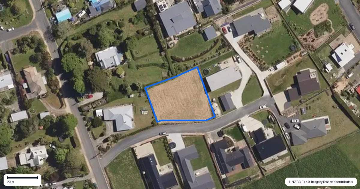 Property context map for 3 Okahau Terrace, Warrington, Waikouaiti