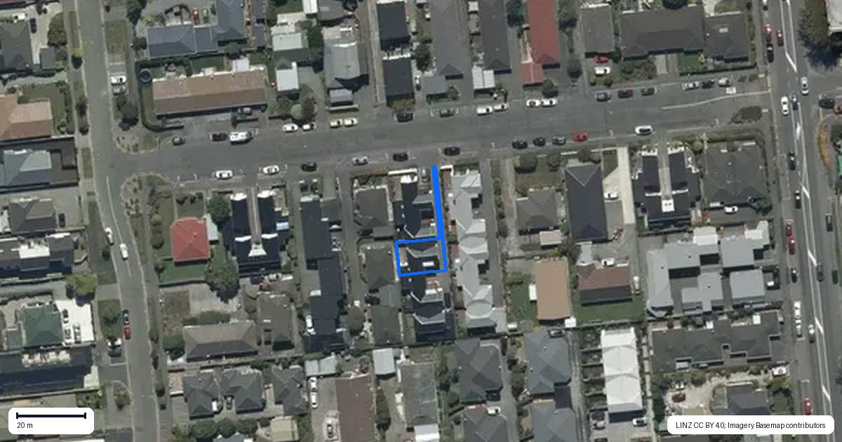Property context map for 3/45 Maxwell Street, Riccarton, Christchurch