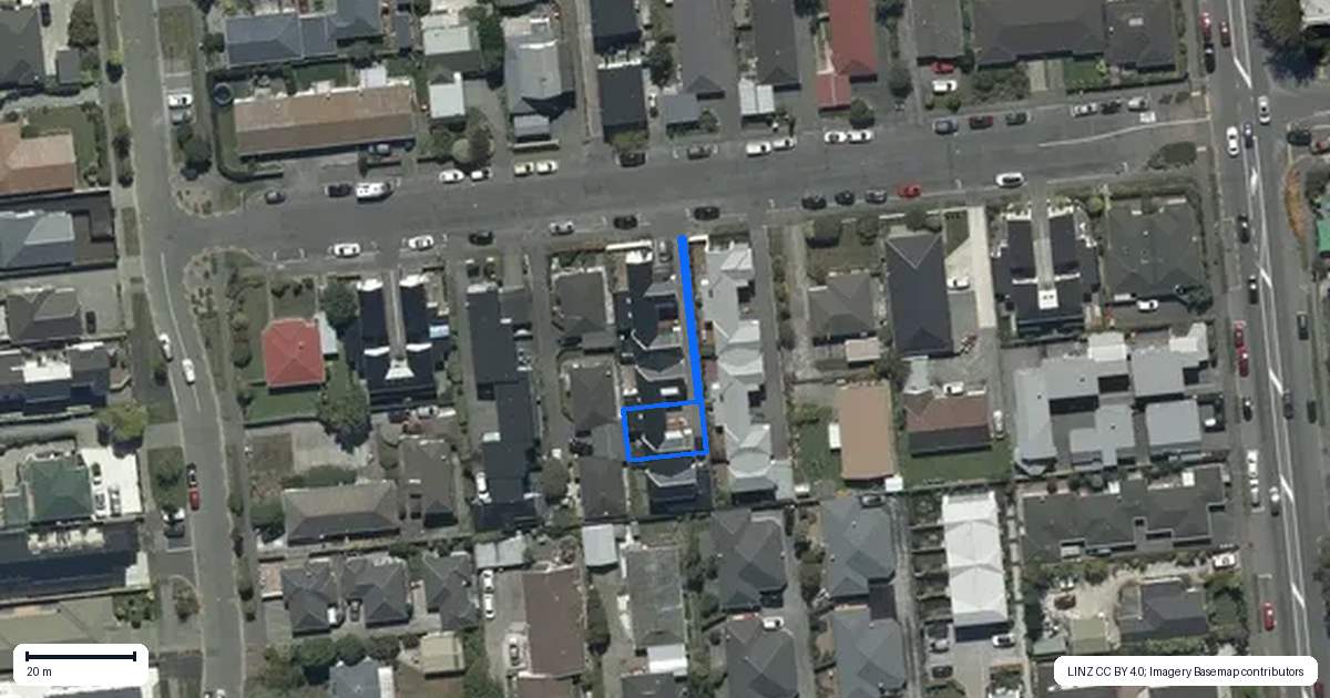 Property context map for 4/45 Maxwell Street, Riccarton, Christchurch