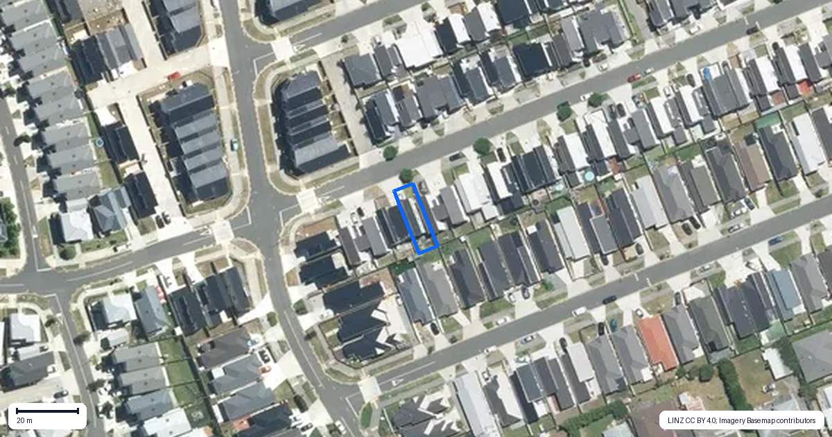 Property context map for 57 Bellbird Street, Papakura