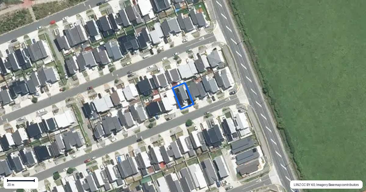 Property context map for 104 Bellbird Street, Papakura