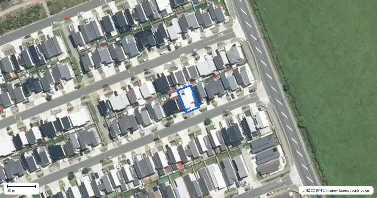 Property context map for 102 Bellbird Street, Papakura