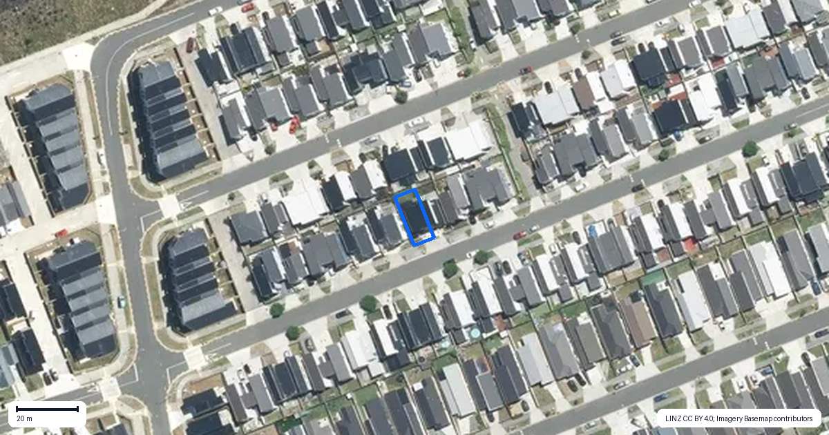 Property context map for 78 Bellbird Street, Papakura