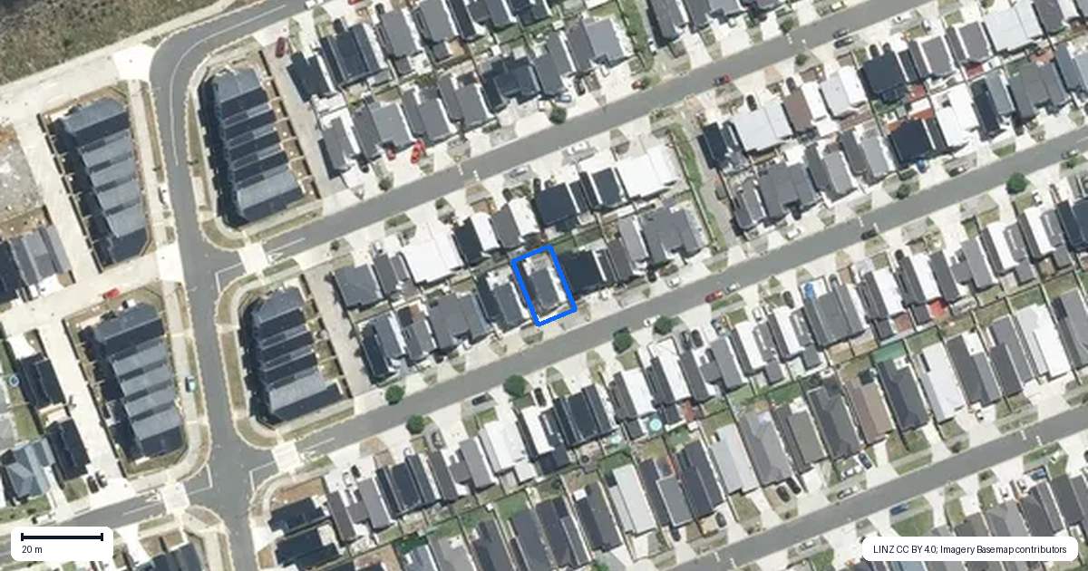 Property context map for 76 Bellbird Street, Papakura